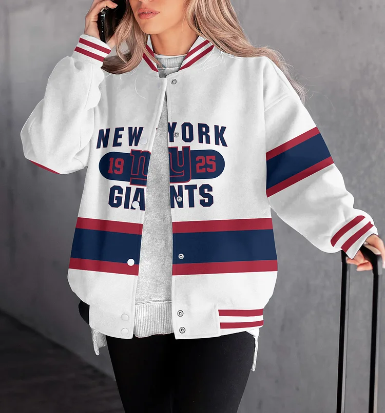 New York Giants Women Limited Edition   Full-Snap  Casual Jacket