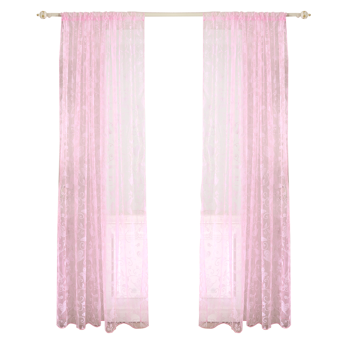 Butterfly Print Flocking Tulle Curtains Bedroom Window Screen Decor (Pink, 501 Original
Butterfly Print Flocking Tulle Curtains Bedroom Window Screen Decor (Pink, 501 Original