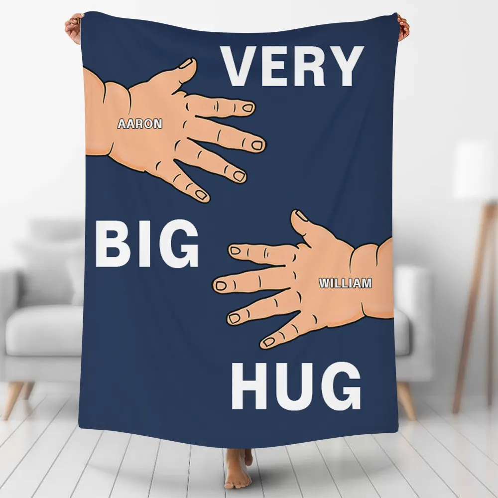 Custom Blankets Personalized Very Big Hug Blanket