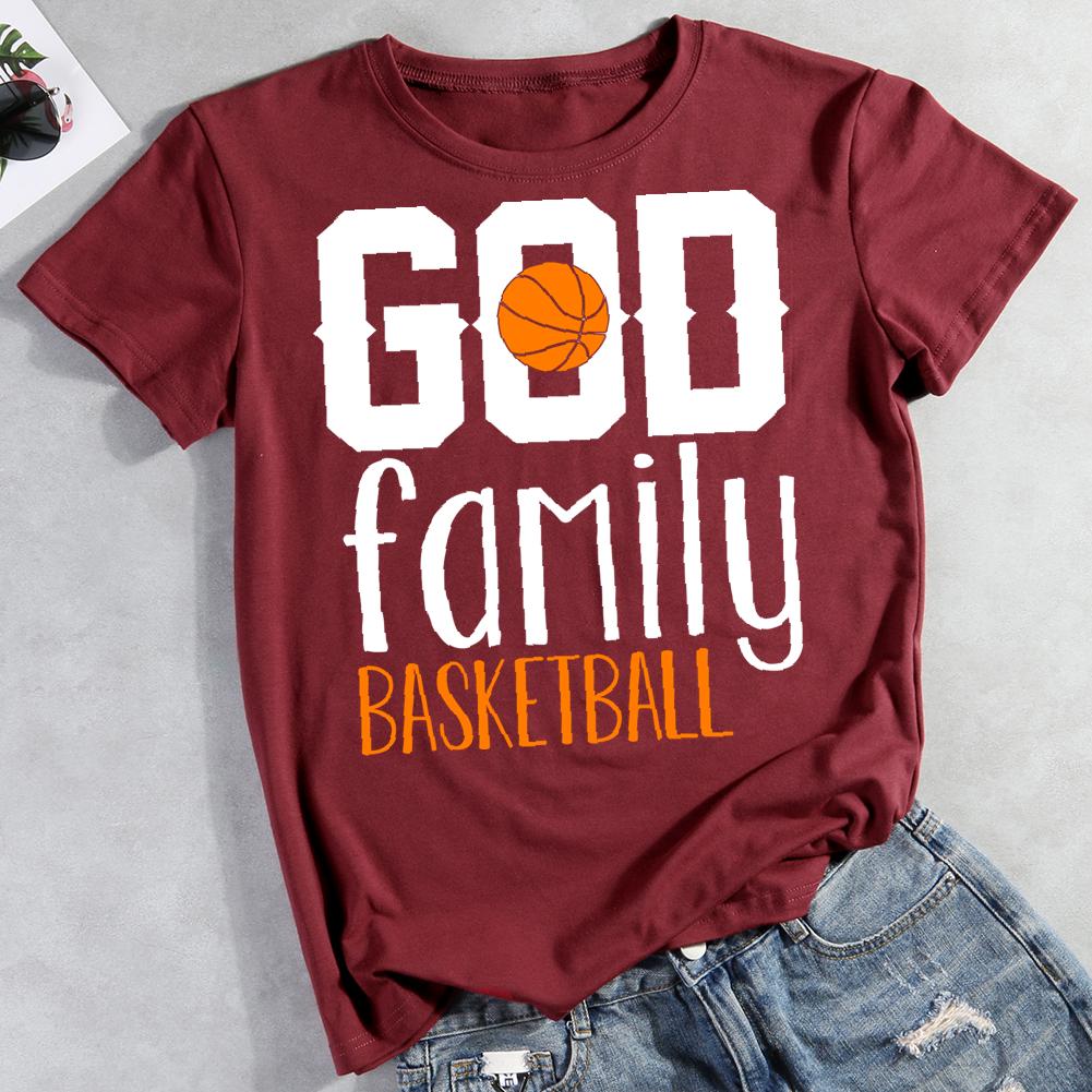 god family basketball Round Neck T-shirt-0022859-Guru-buzz