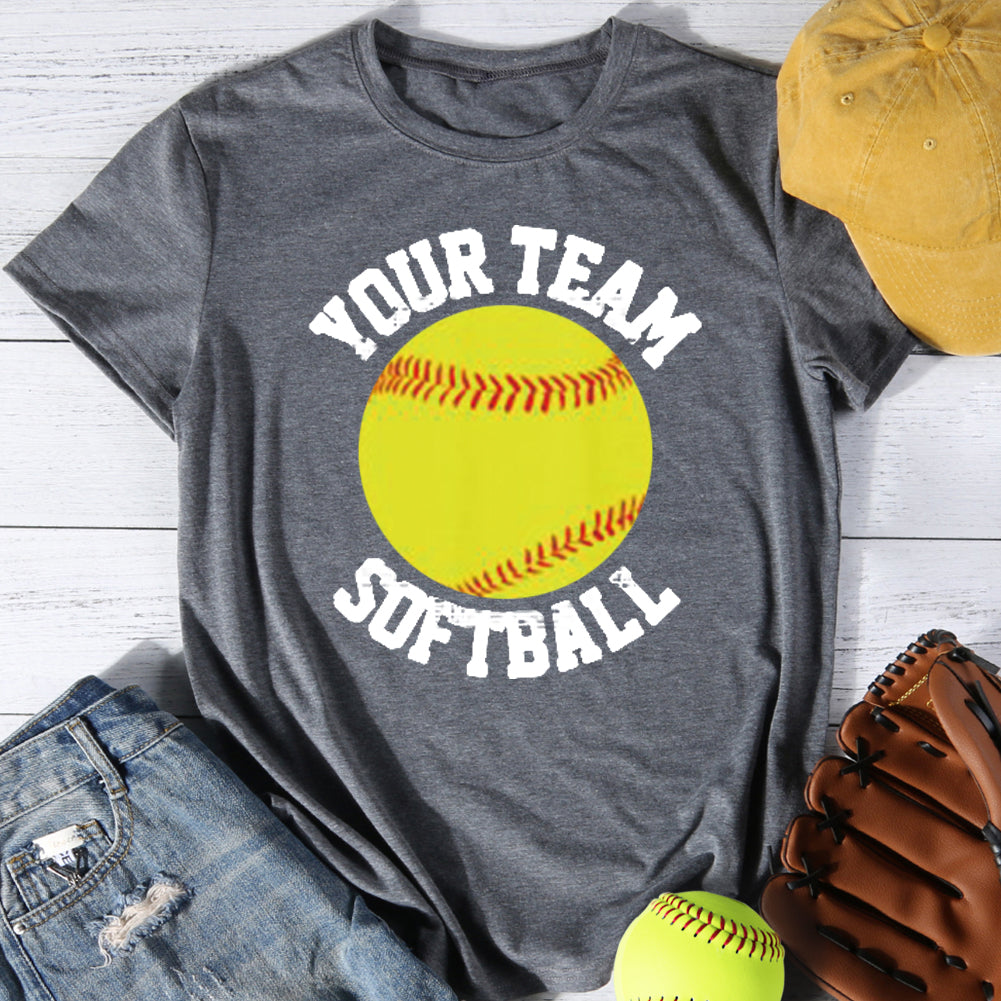 Custom Team Softball T-shirt Tee -01311-Guru-buzz