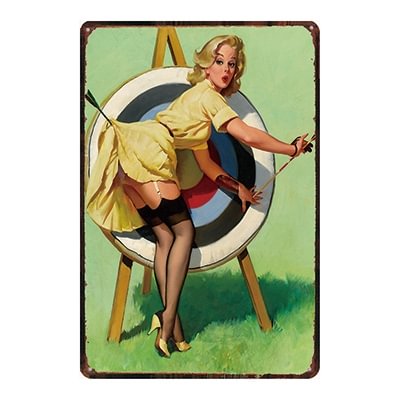 Pin UP Girl - Vintage Tin Signs/Wooden Signs - 20*30cm/30*40cm