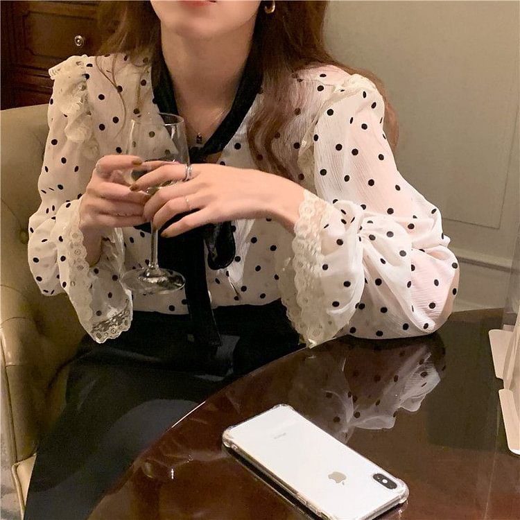 Dotted Blouse YP4417