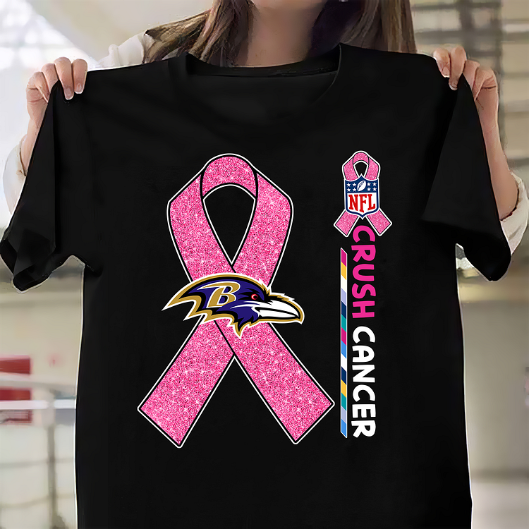 NFL Baltimore Ravens Crush Cancer Shirt