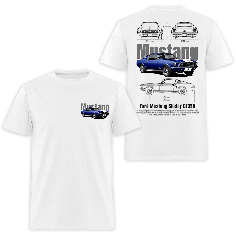 Ford Mustang Shelby GT350 Printed Men's T-shirt - Devcarry