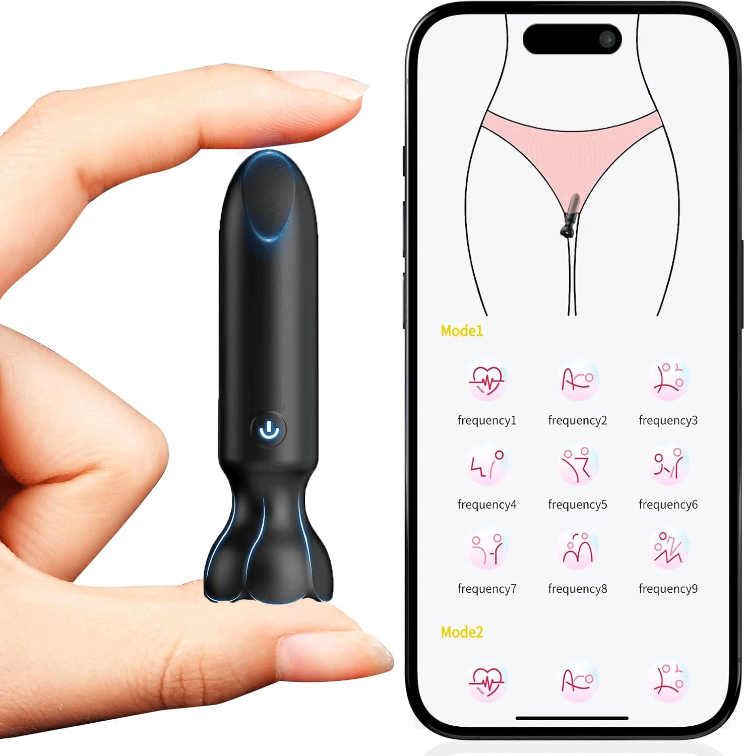 Camellia – Smart Mini Bullet Vibrator with App Control & 9 Modes for Discreet Pleasure By Rose Toy