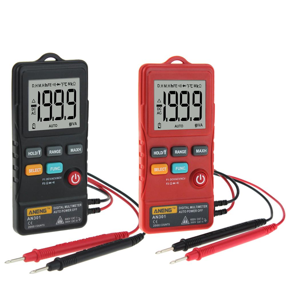 AN301 Digital Multimeter AC DC Voltmeter Resistance Meter with LED Light, Black, 501 Original
AN301 Digital Multimeter AC DC Voltmeter Resistance Meter with LED Light, Black, 501 Original