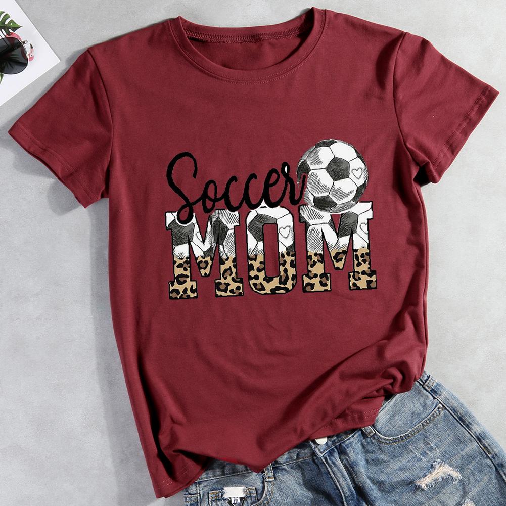 soccer mama Round Neck T-shirt-Guru-buzz