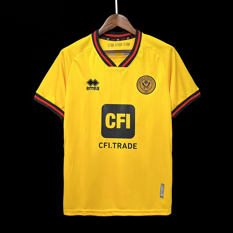 Sheffield United Away Shirt Top Kit 2023-2024 - Yellow