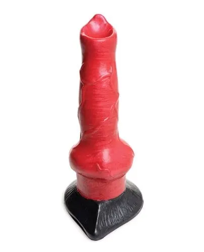 pornhint Pornhint Creature Cocks Hell-hound Canine Penis Silicone Dildo - Red/black
