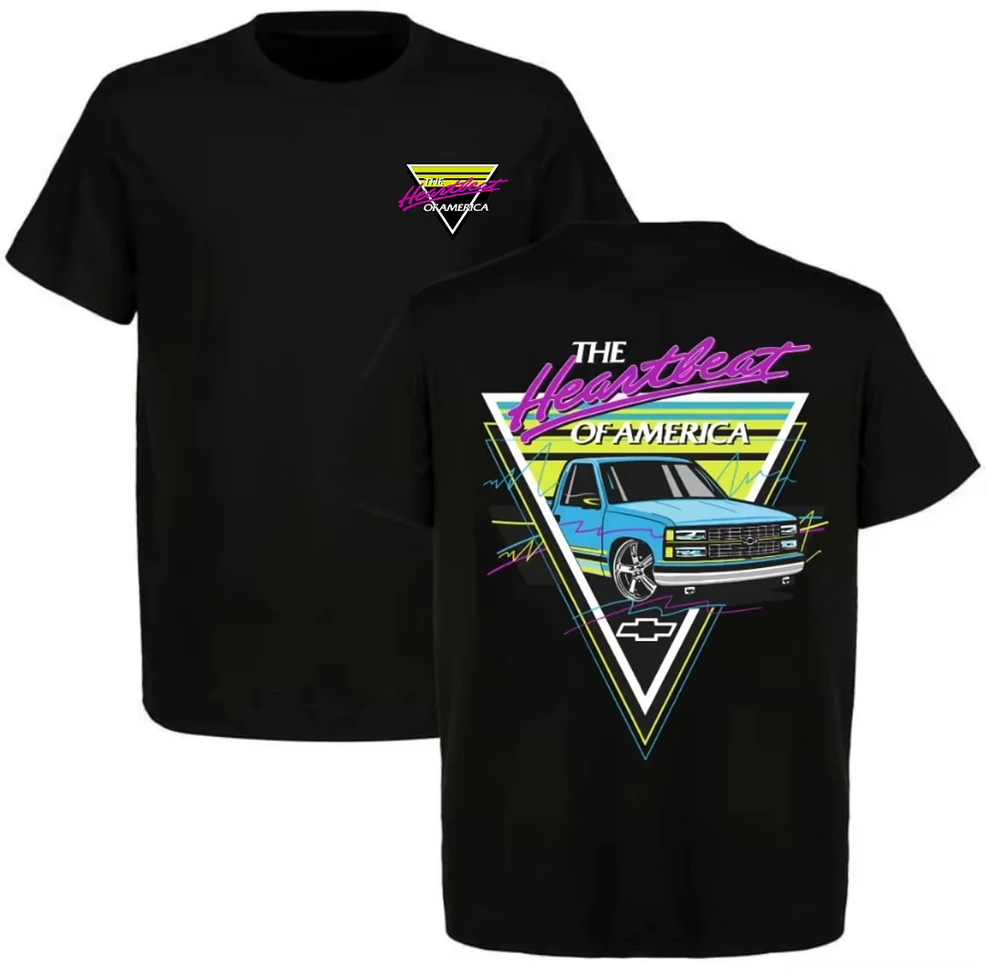 The Heartbeat Of America Printed Unisex Oversized T-shirt - Devcarry