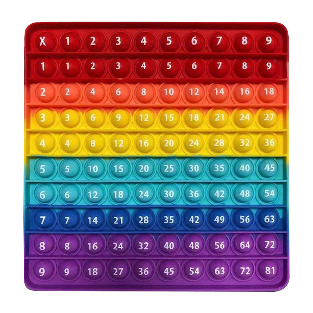 Rainbow Square Shaped Push Bubble Sensory Autism Children Anti Stress Toy, 501 Original
Rainbow Square Shaped Push Bubble Sensory Autism Children Anti Stress Toy, 501 Original