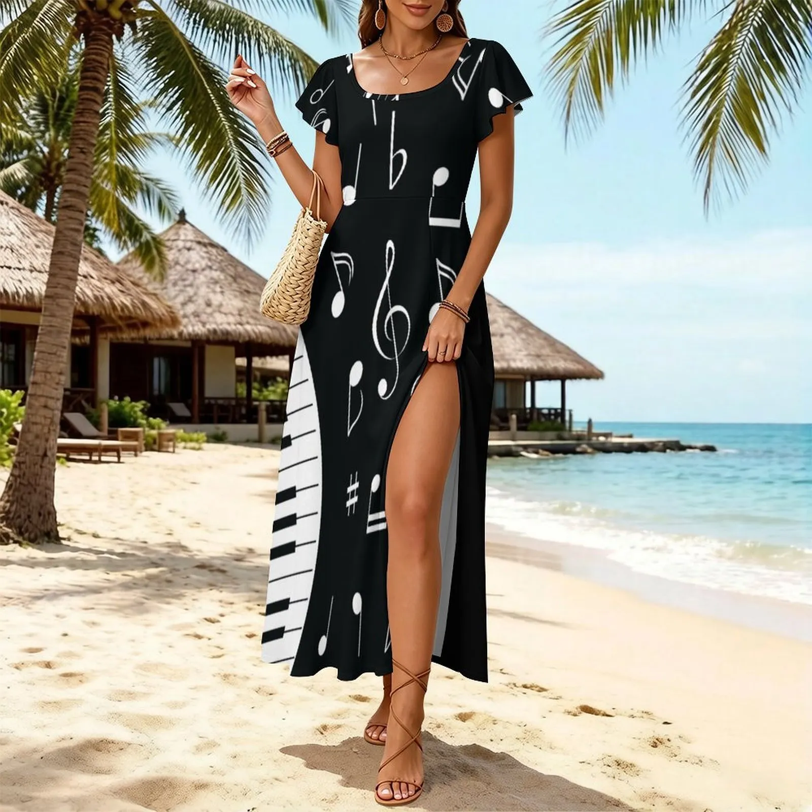 chevron maxi dress black and white Black + White Chevron Maxi Dress Tin Roof Vintage