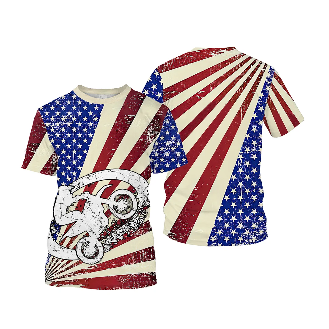 Motorcycle Racing Full Printed T-shirt - Devcarry