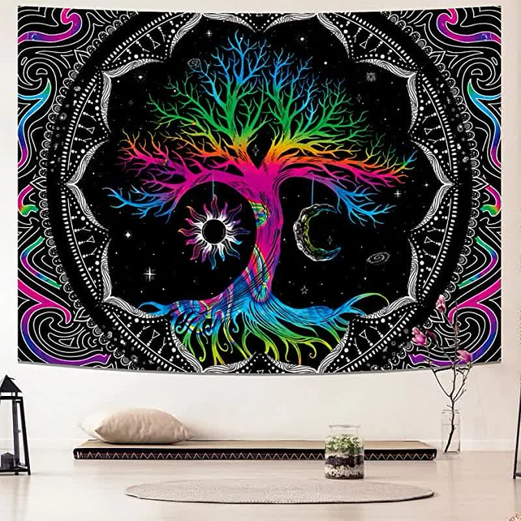 Olivenorma Tree Of Life Vintage Wall Hanging Tapestry