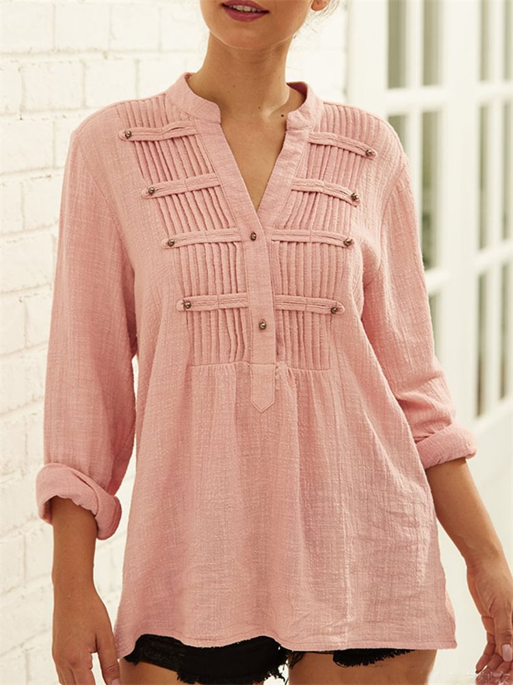 Vintage Pintucks Loose Fit Tunic