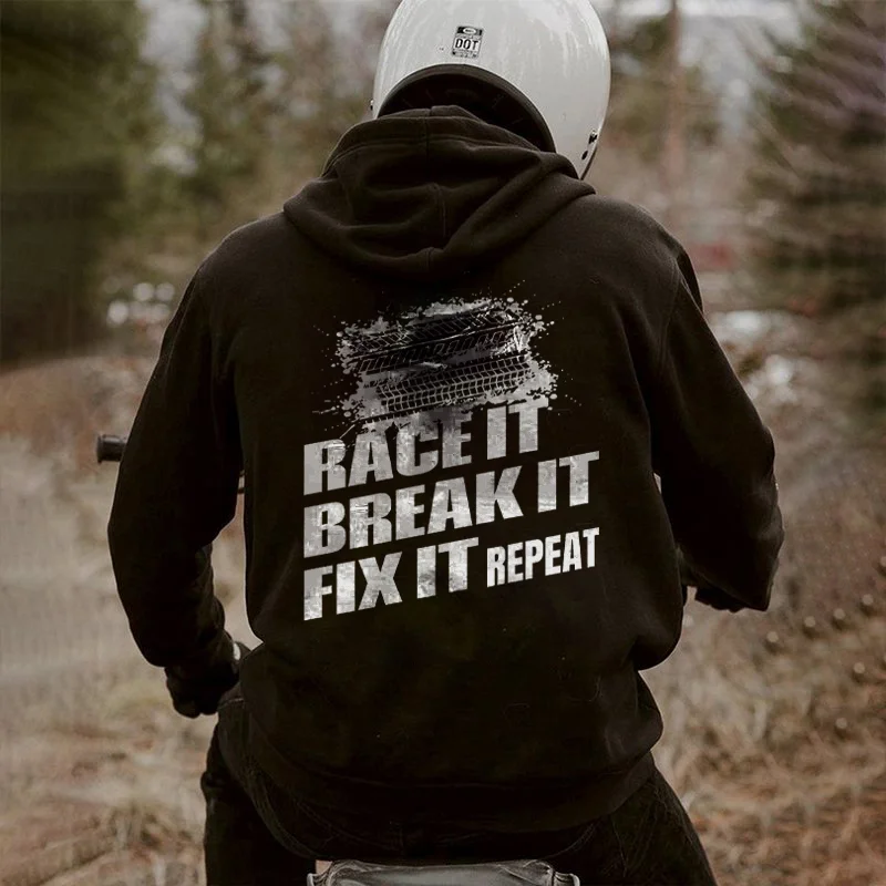 Race It Break It Fix It Repeat Hoodie - Devcarry