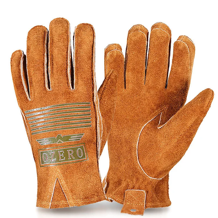 TIMSMEN Vintage Motorcycle Leather Riding Gloves