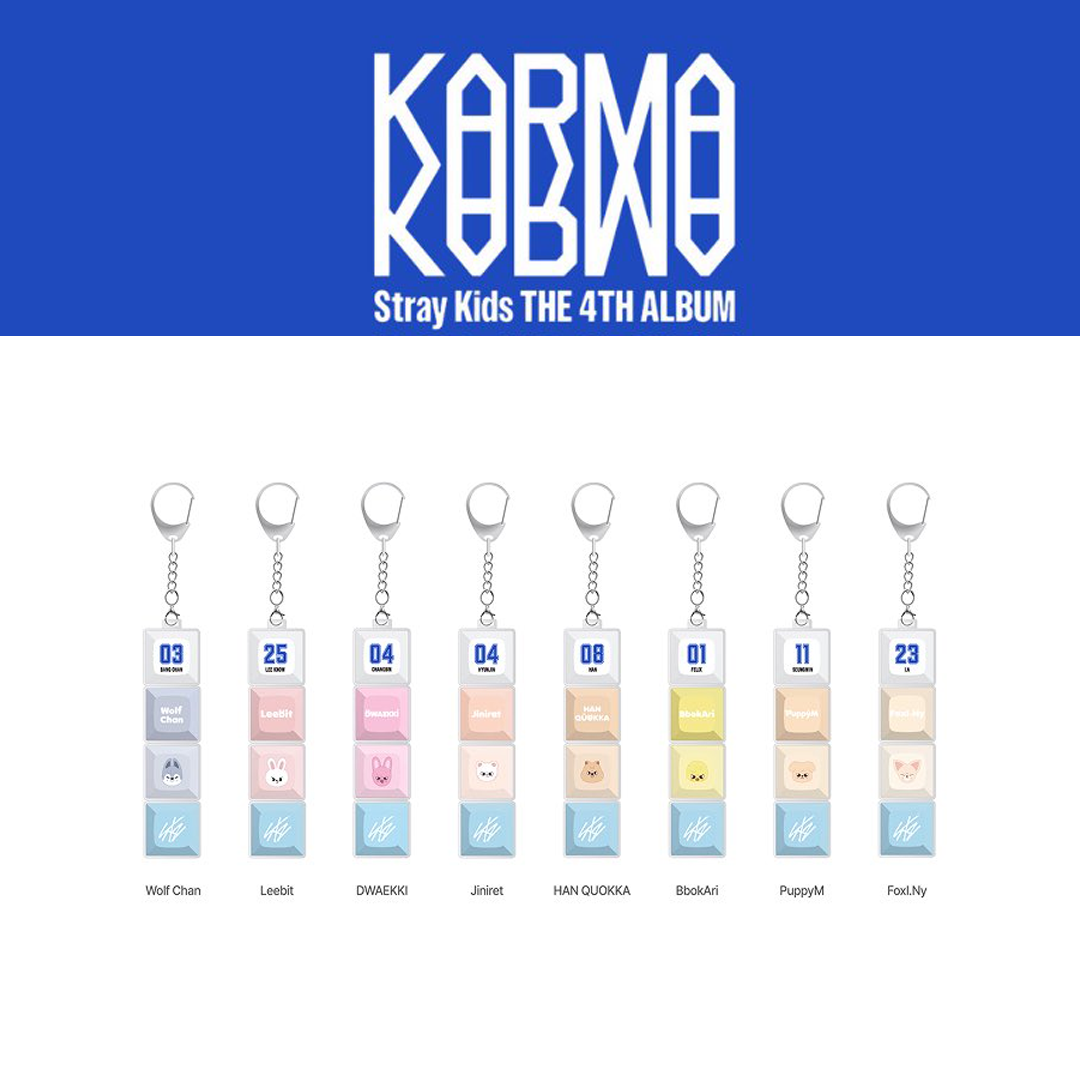 Stray Kids The 4th Album KARMA SKZOO Keycap Keyring