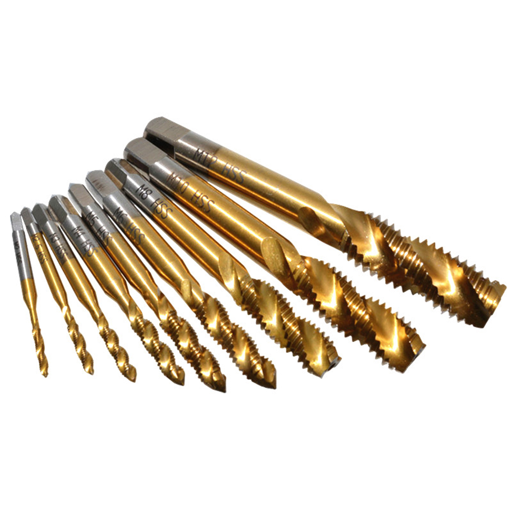 9pcs Spiral Pointed Taps M2-M12 Tapping Thread Forming Drill Bits Screw Tap, 501 Original
9pcs Spiral Pointed Taps M2-M12 Tapping Thread Forming Drill Bits Screw Tap, 501 Original