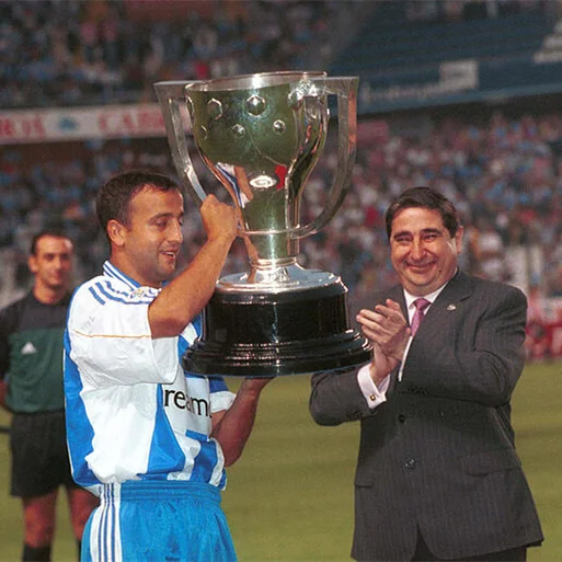 La Liga Trophy—1999–2000 Season Deportivo La Coruña Os branquiazuis Los blanquiazules (The Blue and Whites) Los Herculinos (The Herculeans) Los turcos (The Turks)