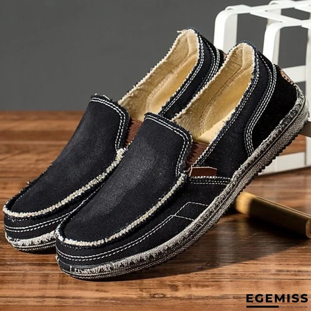 Men's Summer Daily Sneakers Mesh Black / Blue / Khaki Color Block | EGEMISS