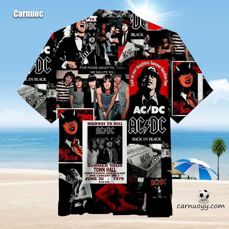AC/DC band  | Hawaiian shirt