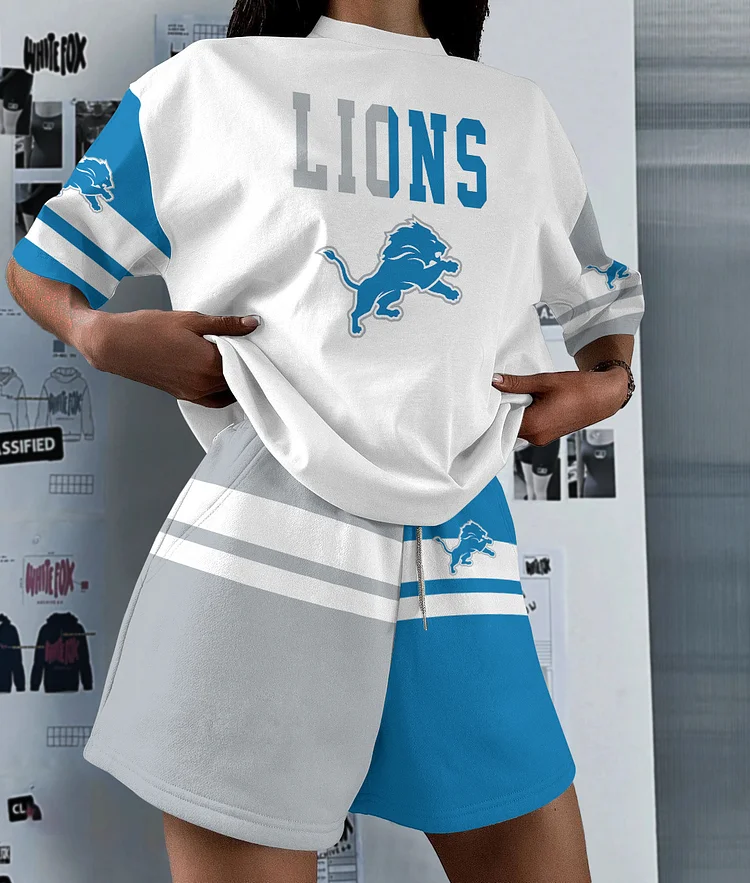 Detroit Lions  Limited Edition Top And Shorts Two-Piece Suits