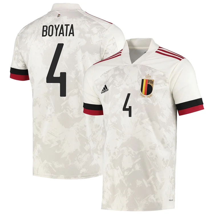 Belgium Dedryck Boyata 4 Away Shirt Kit UEFA Euro 2020