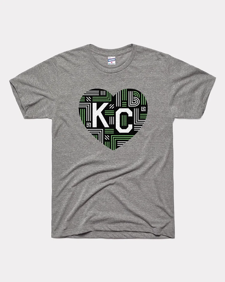BBBS KC Heart Vintage Grey T-Shirt