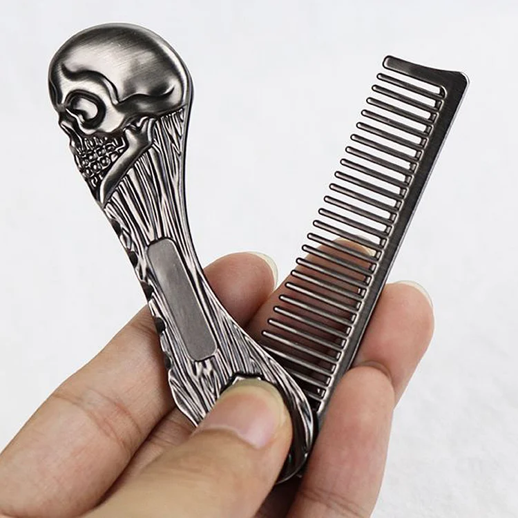 barber metal comb kirsite metal Hair Comb Hair Comb for Salon barber comb