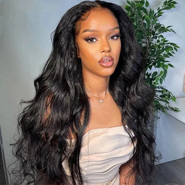 Body Wave 13x4 Lace Front Wig 100% Virgin Human Hair Wig Transparent Lace Wig For Women