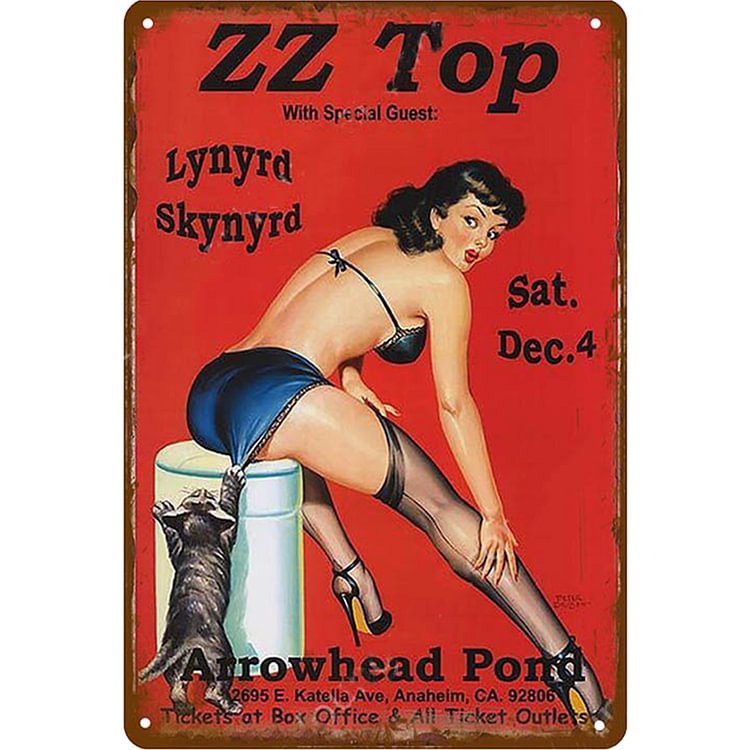 ZZ Top Girl - Vintage Tin Signs/Wooden Signs - 20*30cm/30*40cm
