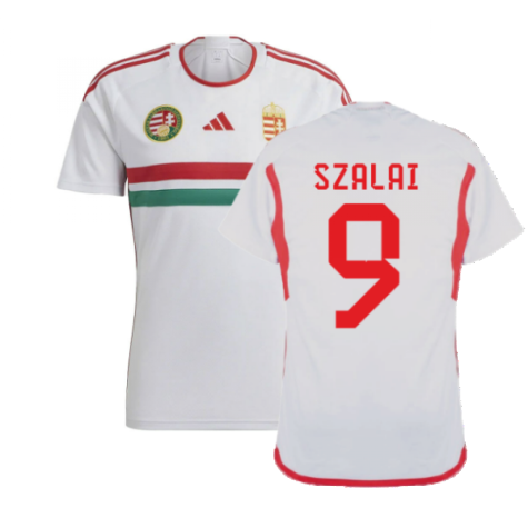 Hungary Ádám Szalai 9 Away Shirt Kit 2023-2024