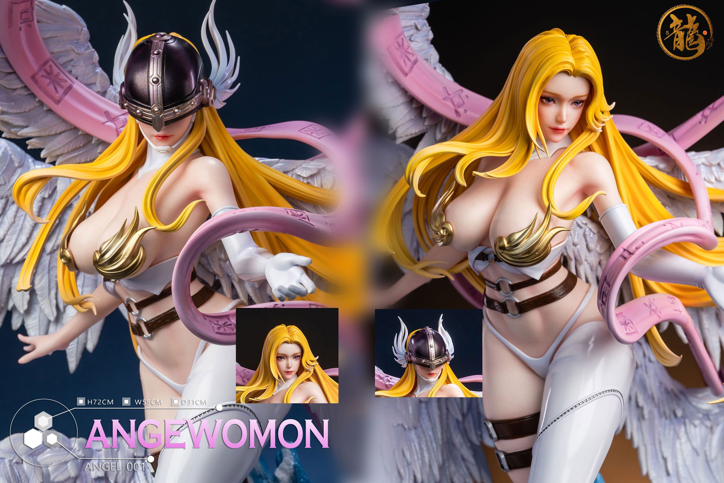 1/4 Scale Angewomon & Lady Devimon - Digimon Resin Statue