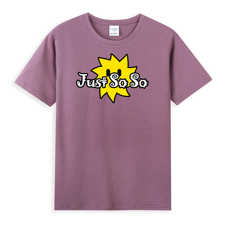 Unisex Just Soso Shirts Sun Ball Grape Purple