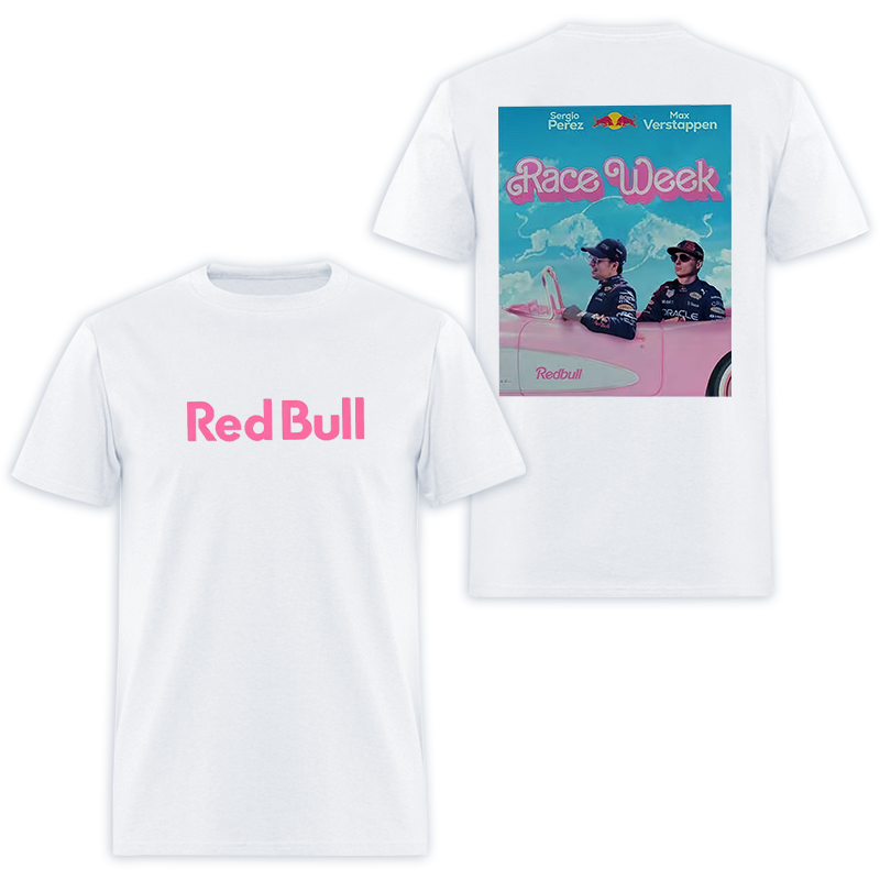 Race Week Red Bull Printed Men's T-shirt - Devcarry