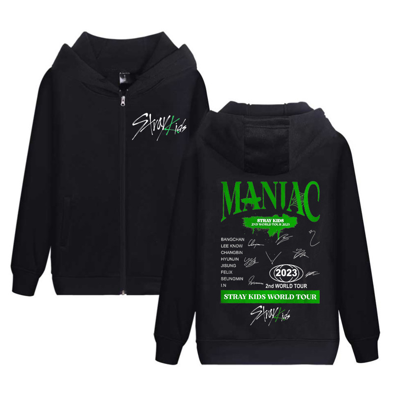 Kpop Stray Kids MANIAC Concert Cotton Cap Hoodie/Zipper hoodie