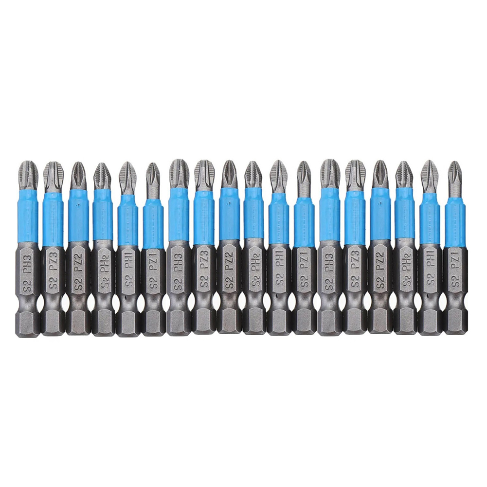 18pcs Anti Slip 50mm Screwdriver Bits Set S2 1/4 inch Handle Phillips Bit, 501 Original
18pcs Anti Slip 50mm Screwdriver Bits Set S2 1/4 inch Handle Phillips Bit, 501 Original