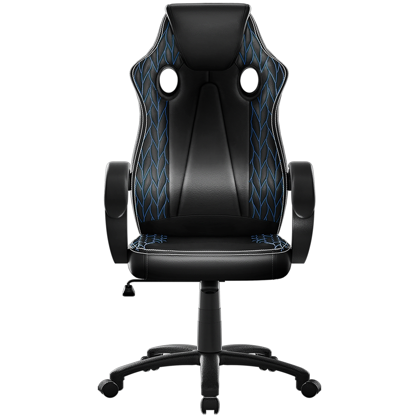 HLONONE Gaming Stuhl, Ergonomischer Bürostuhl, 90-135° Verstellbarer  Neigungswinkel Schreibtischstuhl, Höhe, Kopfstütze und Lendenkissen  Verstellbarer Gamer Stuhl, 200 kg Belastbarkeit, Schwarz-Blau