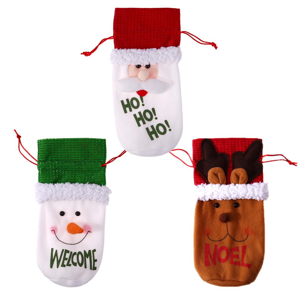 Wine Bottle Cover Bags Home Decoration Party Santa Claus Christmas Decor, Old man in a wine bag, 501 Original
Wine Bottle Cover Bags Home Decoration Party Santa Claus Christmas Decor, Old man in a wine bag, 501 Original