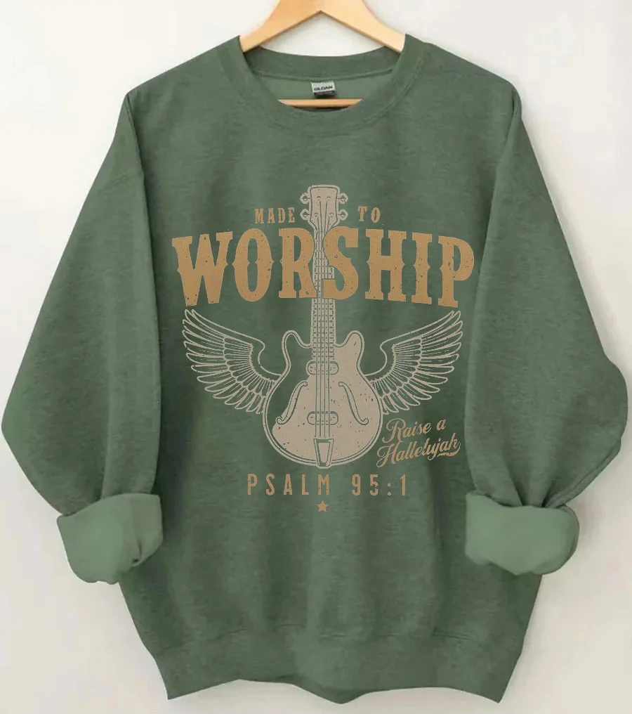 Worship Shirt Psalm 95 Faith Sweatshirt