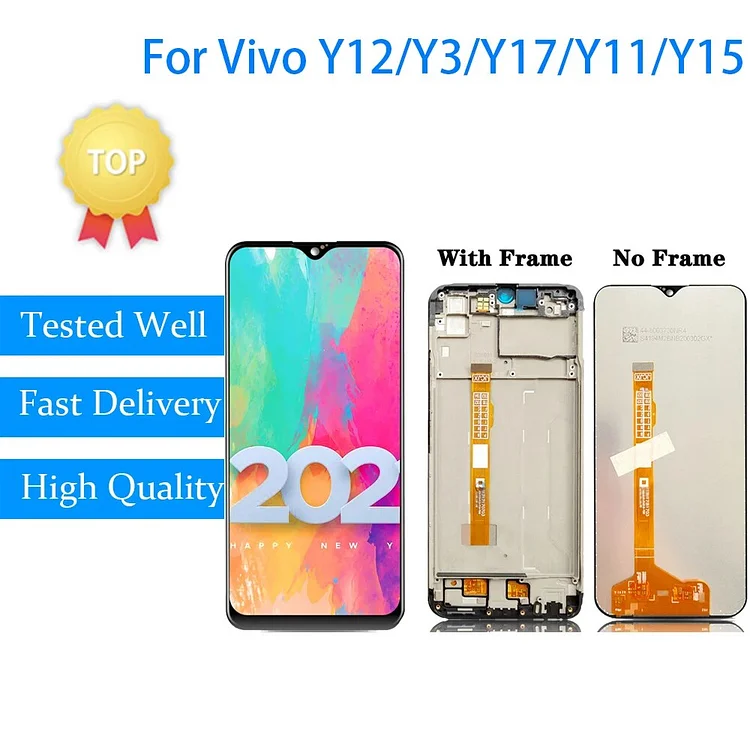 For Vivo Y12/Y3/Y17 LCD Display Touch panel Screen sensor Digitizer Assembly For Vivo Y11 2019/Y15/U3X/U10 lcds Display Panel