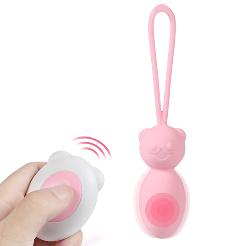 Little Bear Egg Jumping Female Masturbation Device Clitoris Stimulation Vibrator - Rose Toy