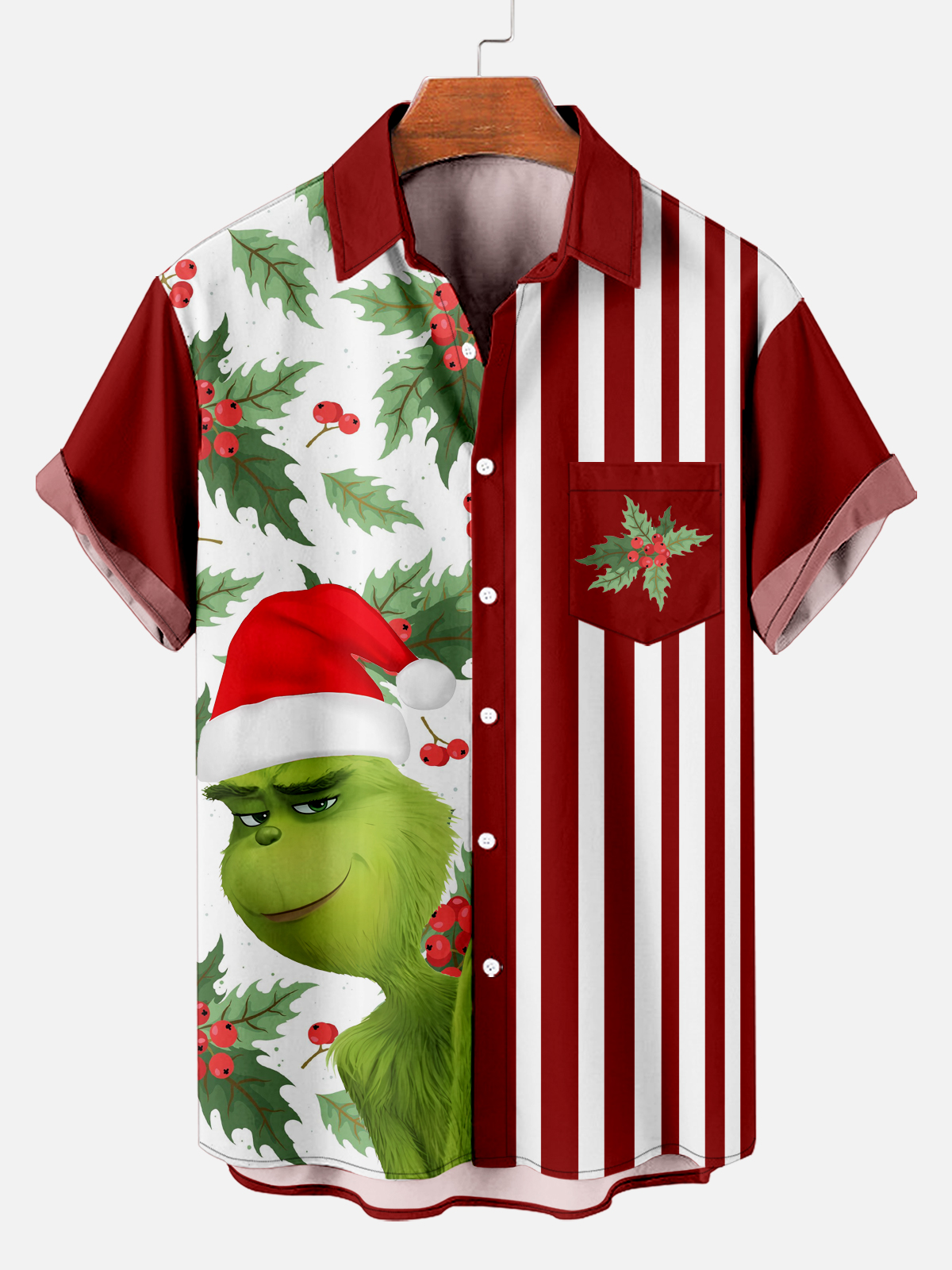 Men's Classic Christmas Short Sleeve Shirt