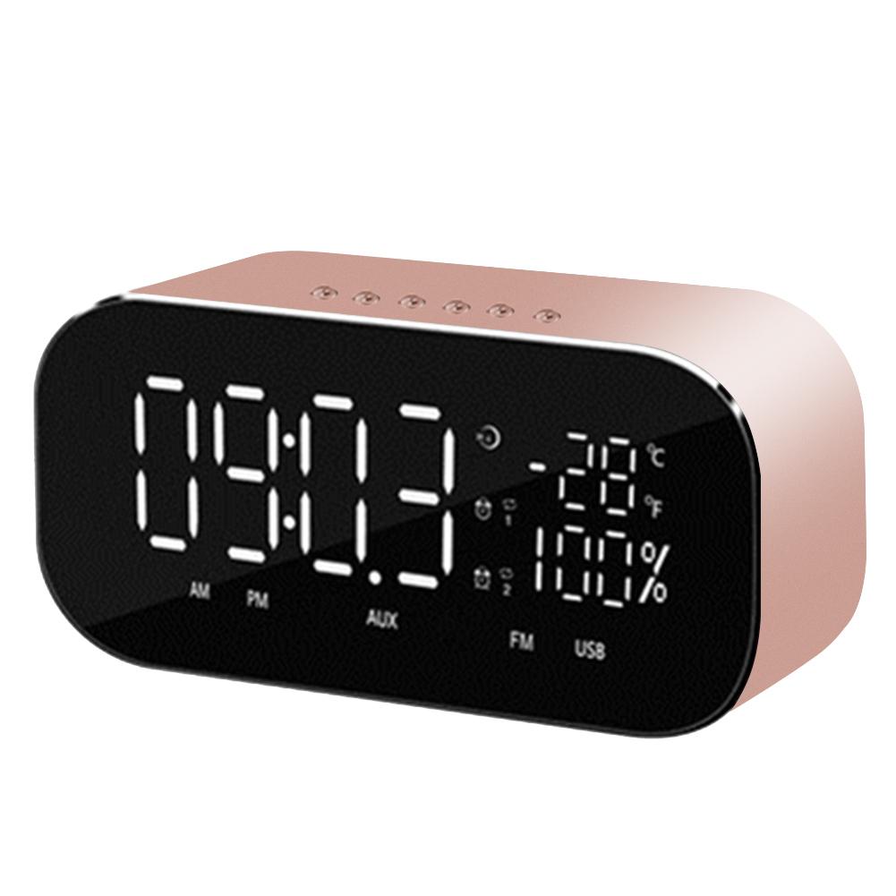 Bluetooth Speaker Temperature LCD Display FM Radio Alarm Clock(Rose Gold, 501 Original
Bluetooth Speaker Temperature LCD Display FM Radio Alarm Clock(Rose Gold, 501 Original