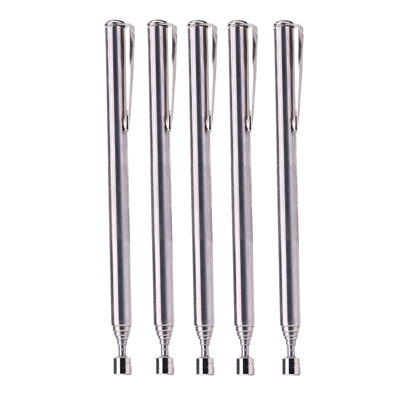 5pcs Telescoping Magnetic Pickup Tool 1.5lb Magnet Stick Pen with Clips, 501 Original
5pcs Telescoping Magnetic Pickup Tool 1.5lb Magnet Stick Pen with Clips, 501 Original