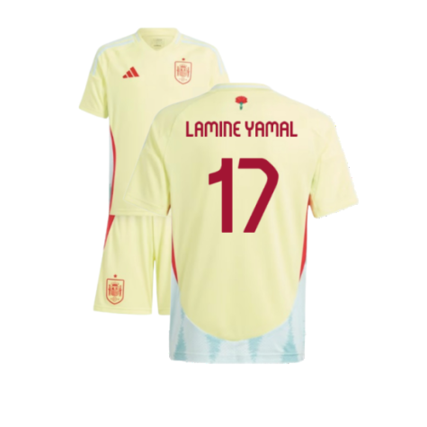 Spain Lamine Yamal 17 Kids & Junior Away Shirt Euro 2024