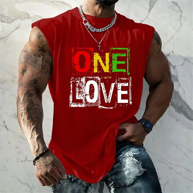 Men's One Love Crew Neck Tank Top