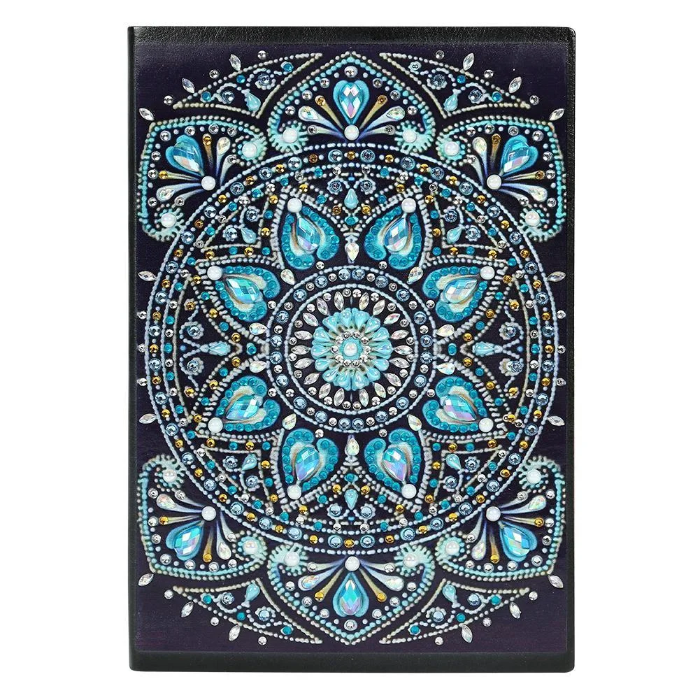 DIY Mandala Special Shaped Diamond Painting 60 Pages Students A5 Notebook